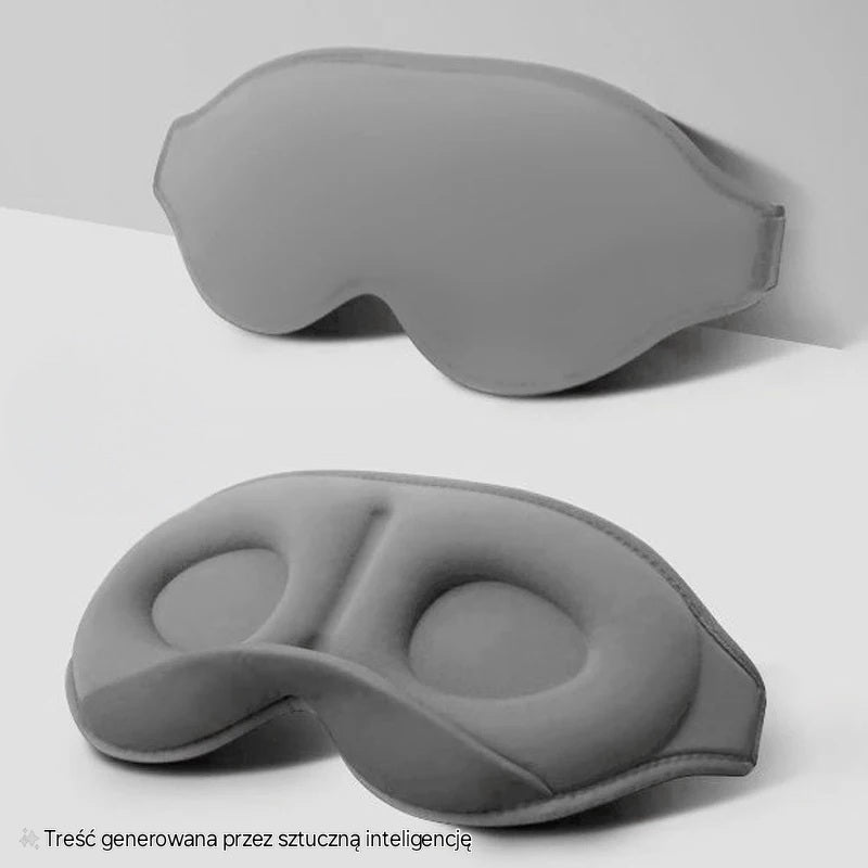 100% Light-Blocking Sleep Mask – Soft, Breathable Eye Mask for Travel and Relaxation - MJ-4U
