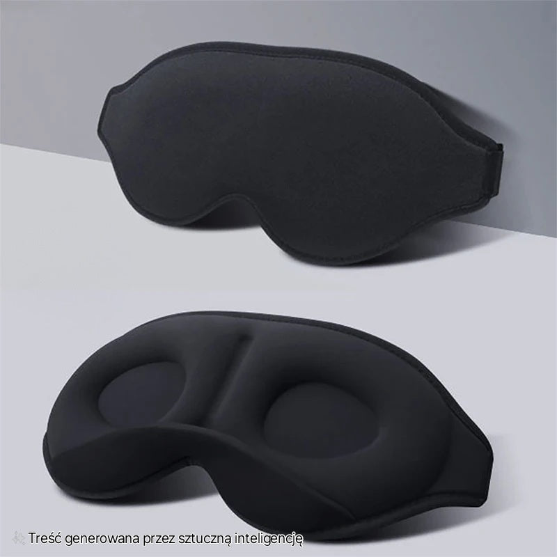 100% Light-Blocking Sleep Mask – Soft, Breathable Eye Mask for Travel and Relaxation - MJ-4U