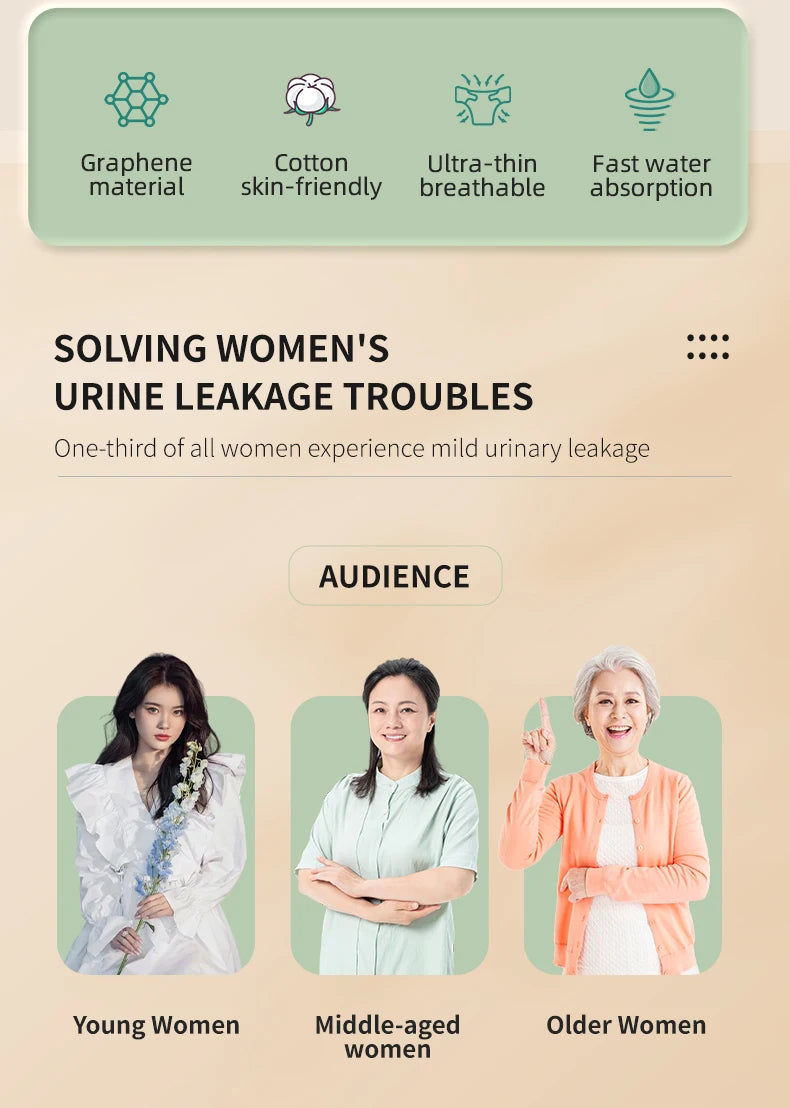 Washable Graphene Menstrual Pads - Reusable & Comfortable Period Relief