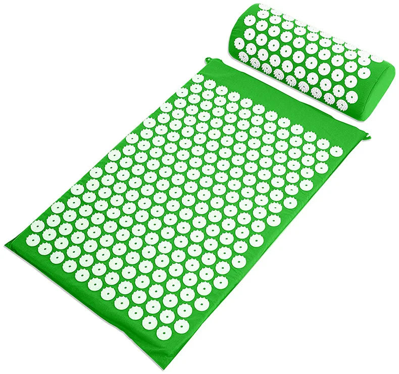 Eco Friendly Acupressure Points Sensi Massage Mat Pillow Set