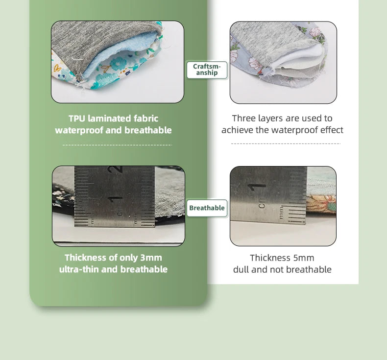 Washable Graphene Menstrual Pads - Reusable & Comfortable Period Relief
