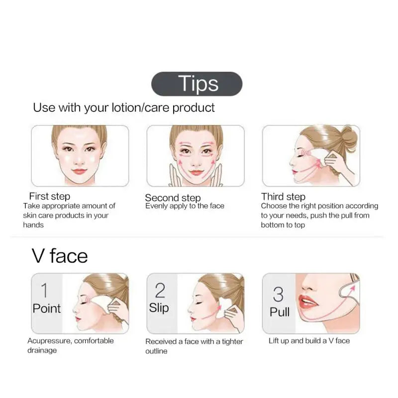 Natural Jade Gua Sha Tool – Face & Neck Massager for Lifting & Wrinkle Reduction