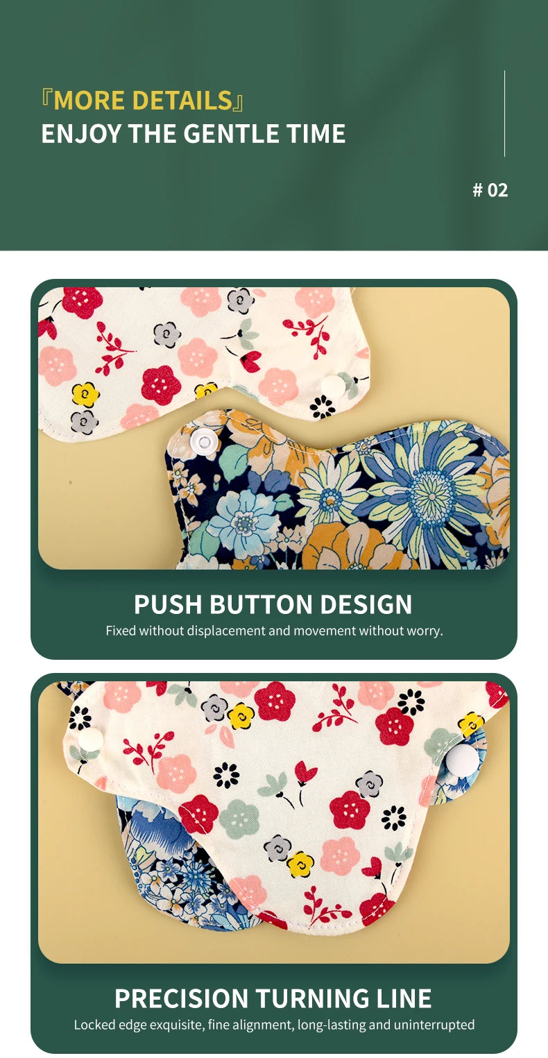 Washable Graphene Menstrual Pads - Reusable & Comfortable Period Relief
