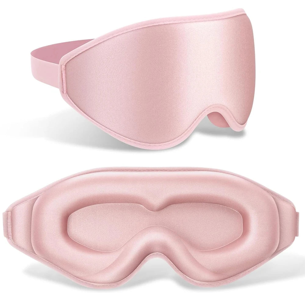 100% Light-Blocking Sleep Mask – Soft, Breathable Eye Mask for Travel and Relaxation - MJ-4U
