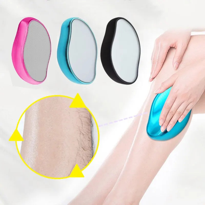 Crystal Hair Removal Eraser – Painless, Reusable Glass Epilator for Easy Body Hair Removal - MJ-4U