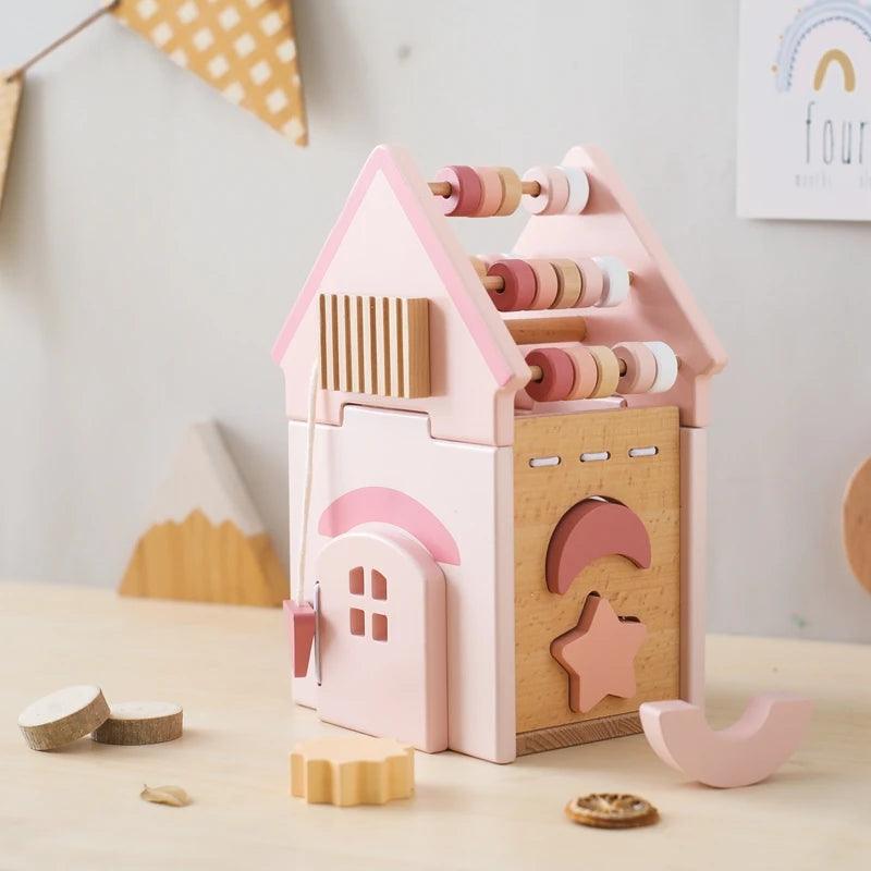 Wooden Montessorri Toys Five-in-one Multifunctional Educational Activity - MJ-4U