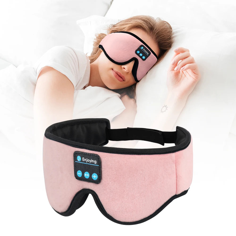 Bluetooth Sleeping Mask with 5.3 Wireless Headphones – Ideal for Side Sleepers, Travel, and Gifting