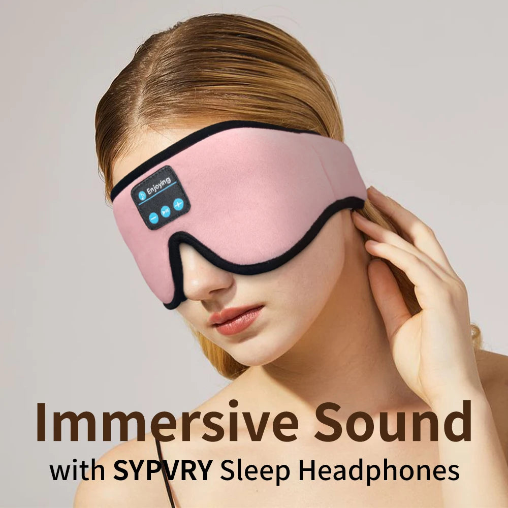Bluetooth Sleeping Mask with 5.3 Wireless Headphones – Ideal for Side Sleepers, Travel, and Gifting