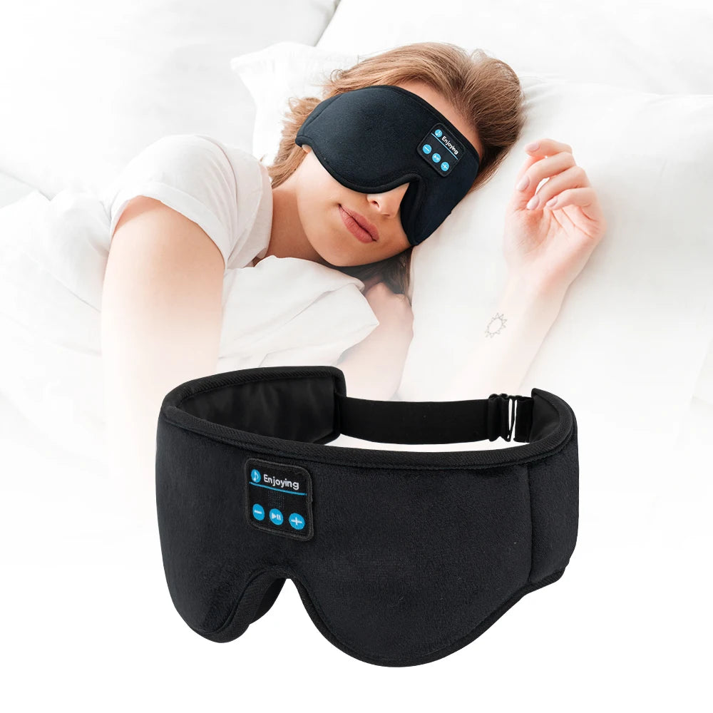 Bluetooth Sleeping Mask with 5.3 Wireless Headphones – Ideal for Side Sleepers, Travel, and Gifting