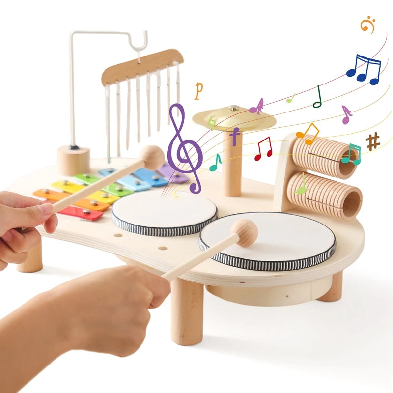 Wooden Rocket Montessori Toys Multifunctional Shape Early Child Education