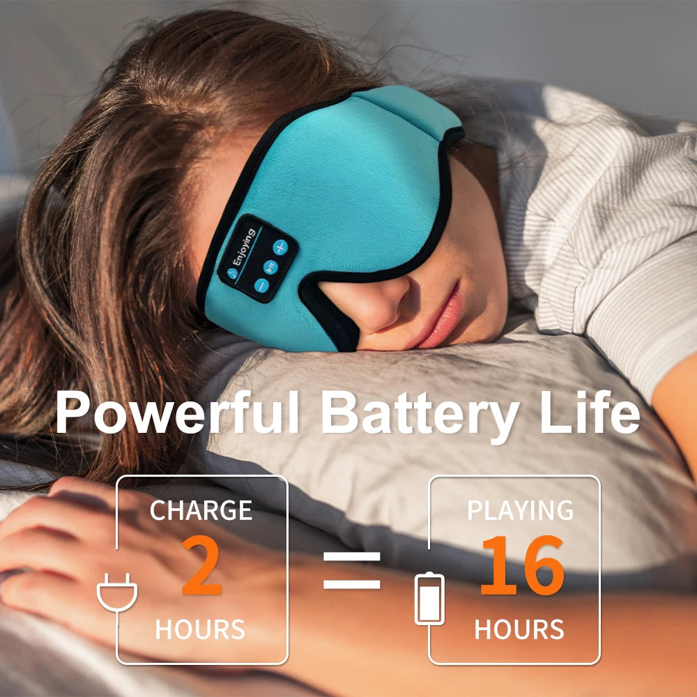 Bluetooth Sleeping Mask with 5.3 Wireless Headphones – Ideal for Side Sleepers, Travel, and Gifting