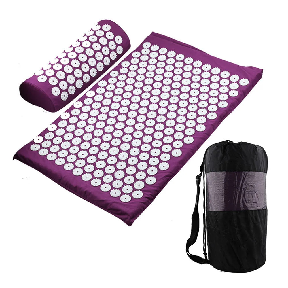 Acupressure Yoga Mat Massage Cushion Pillow Acupuncture Pain and Stress Relief - MJ-4U