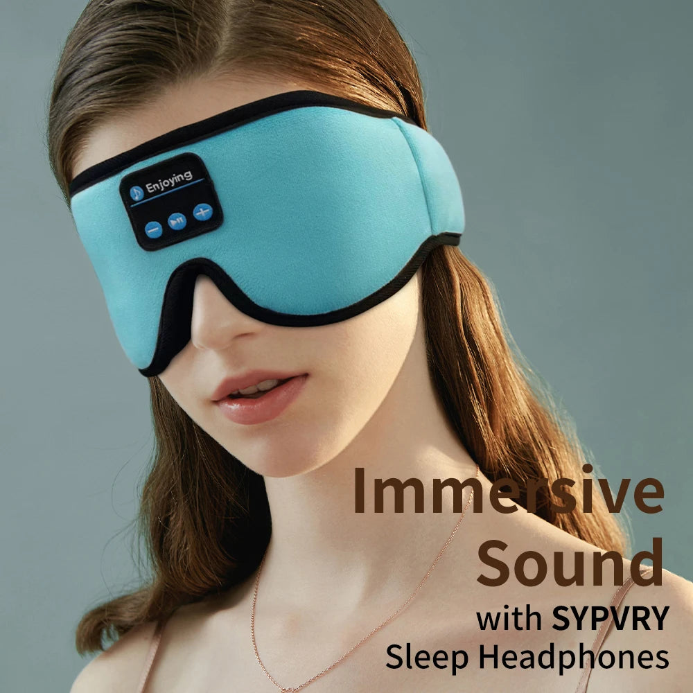 Bluetooth Sleeping Mask with 5.3 Wireless Headphones – Ideal for Side Sleepers, Travel, and Gifting