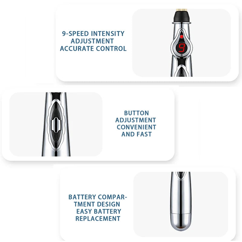 Electronic acupressure pen - Acupoint Massage Pen Multi-Function - MJ-4U