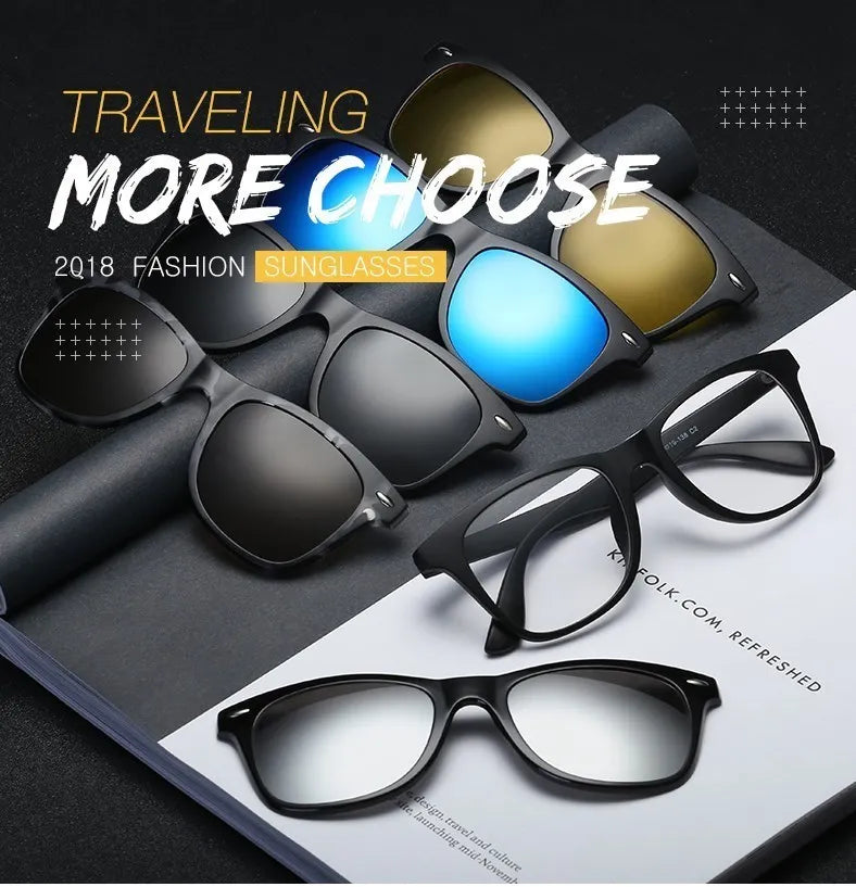 Retro Eyeglasses Fashionable Myopia Optical Clip-On Frames for Computer Use