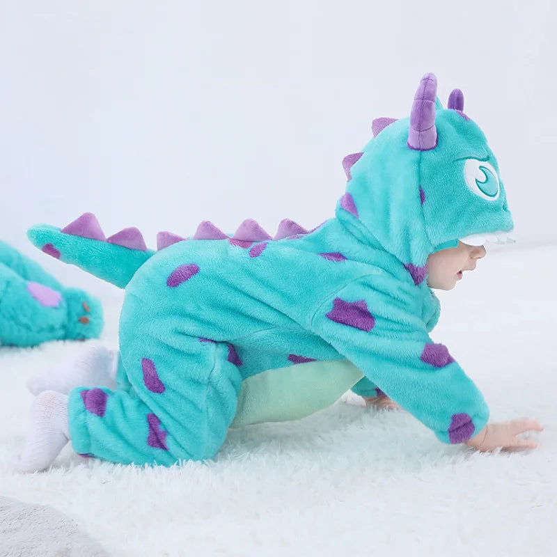 Cozy Baby Romper - Sully, Tiger & Panda Designs for Adorable Halloween Fun