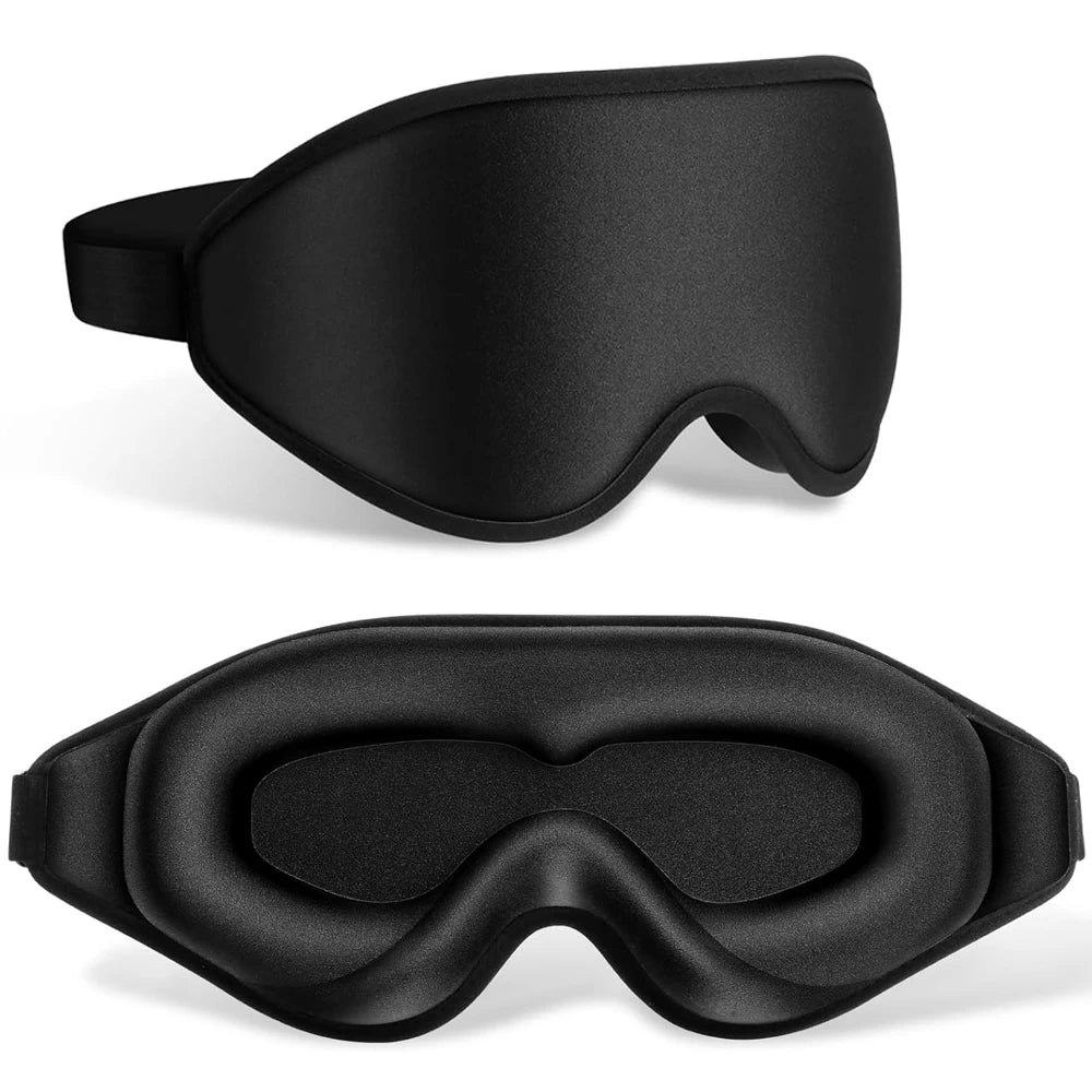 100% Light-Blocking Sleep Mask – Soft, Breathable Eye Mask for Travel and Relaxation - MJ-4U