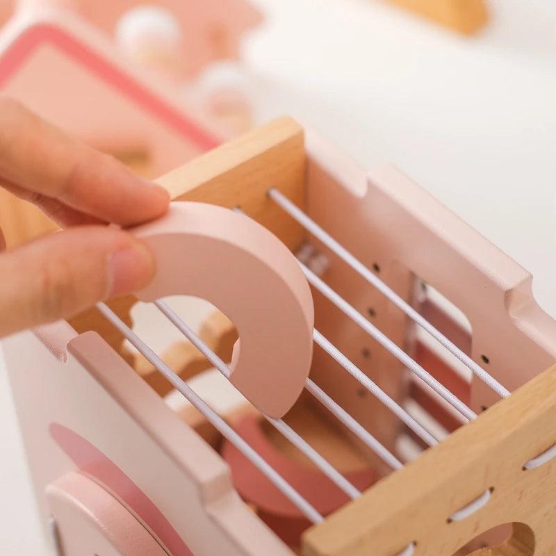 Wooden Montessorri Toys Five-in-one Multifunctional Educational Activity - MJ-4U