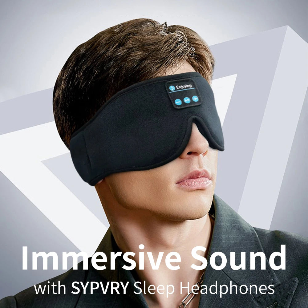 Bluetooth Sleeping Mask with 5.3 Wireless Headphones – Ideal for Side Sleepers, Travel, and Gifting