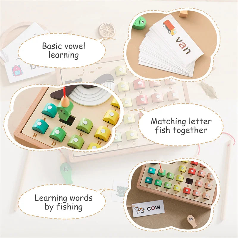 Wooden Rocket Montessori Toys Multifunctional Shape Early Child Education
