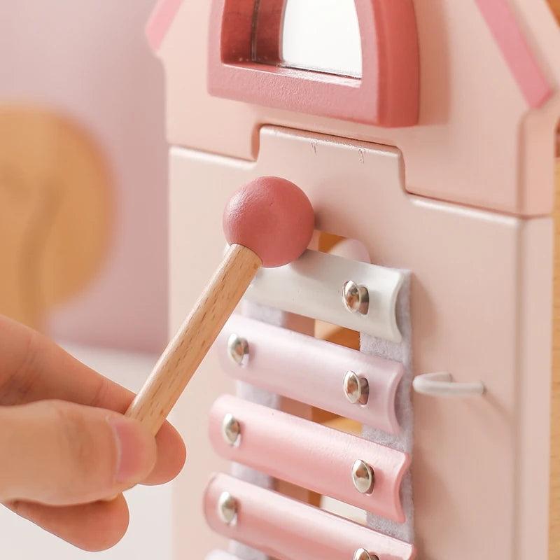 Wooden Montessorri Toys Five-in-one Multifunctional Educational Activity - MJ-4U