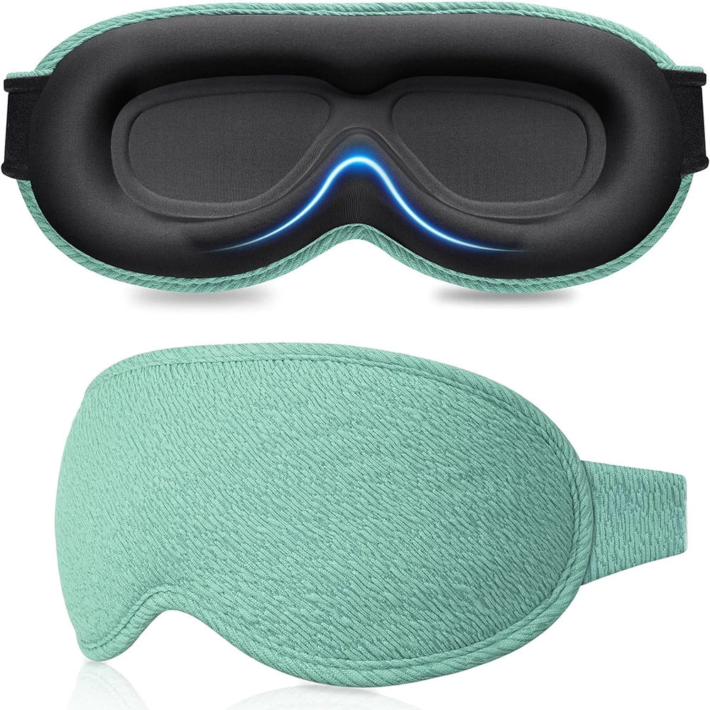100% Light-Blocking Sleep Mask – Soft, Breathable Eye Mask for Travel and Relaxation - MJ-4U