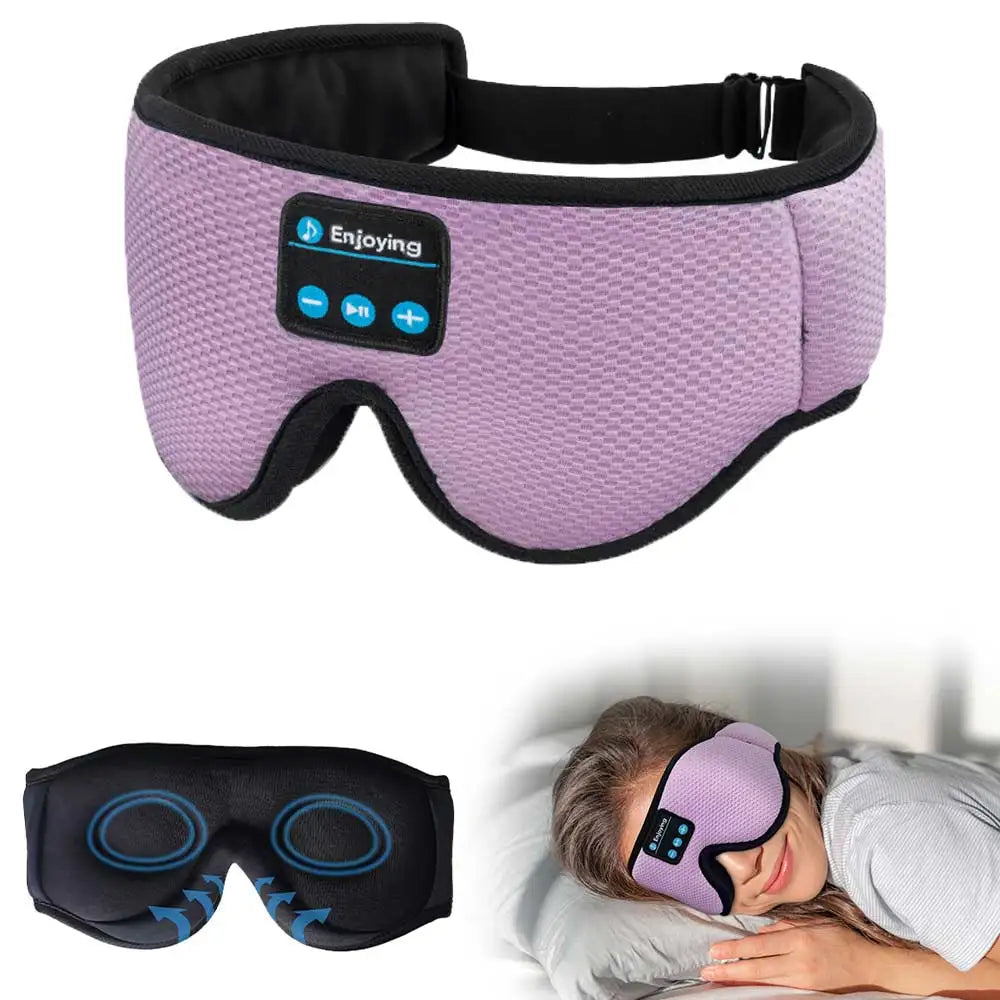 Bluetooth Sleeping Mask with 5.3 Wireless Headphones – Ideal for Side Sleepers, Travel, and Gifting