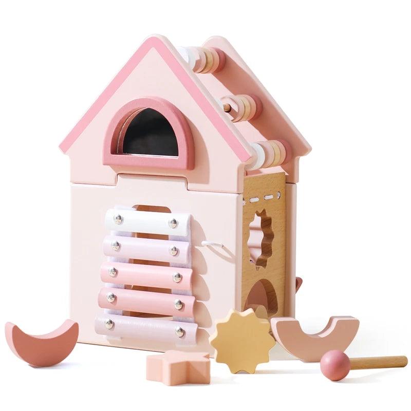 Wooden Montessorri Toys Five-in-one Multifunctional Educational Activity - MJ-4U