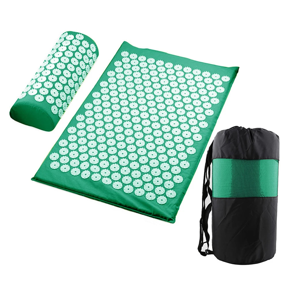 Acupressure Yoga Mat Massage Cushion Pillow Acupuncture Pain and Stress Relief - MJ-4U