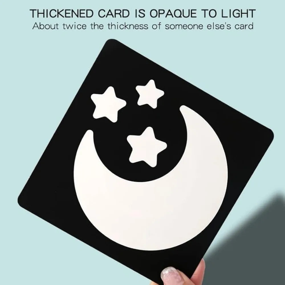 Baby Vision Stimulation - Montessori Cards Black and White Contrast Cards - MJ-4U