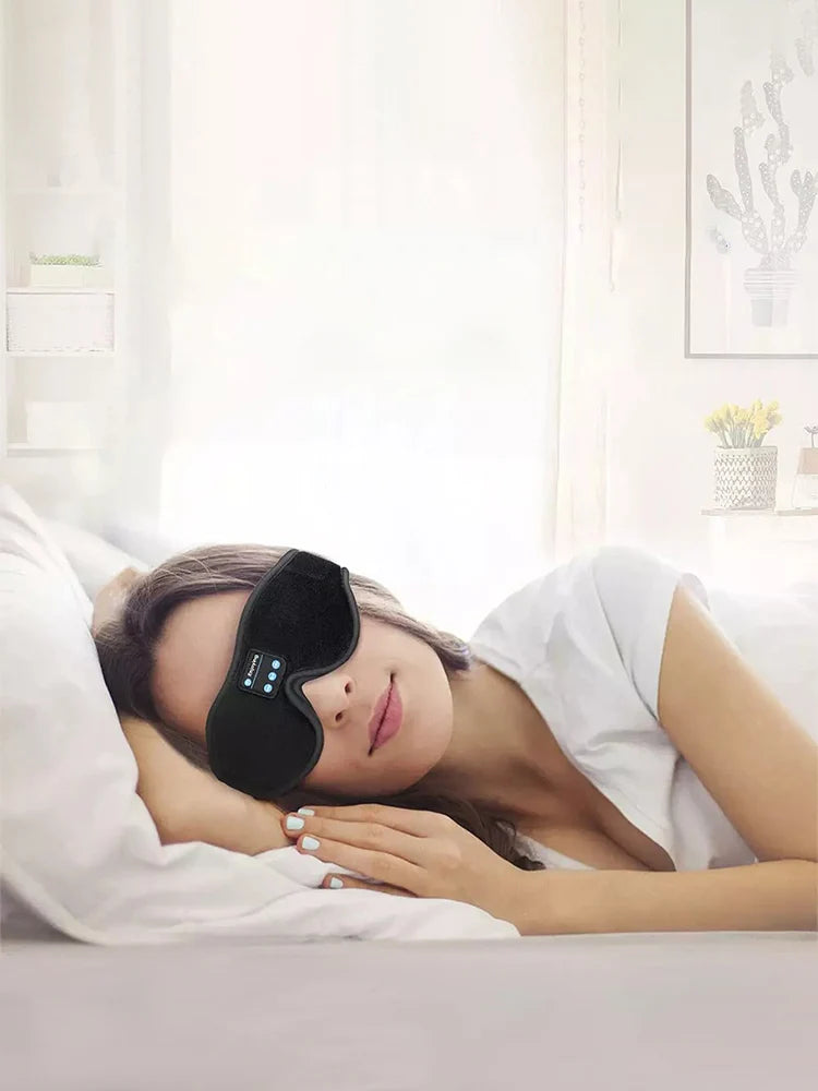Bluetooth Sleeping Headphones Eye Mask – Comfort, Sound, and Relaxation in One - MJ-4U