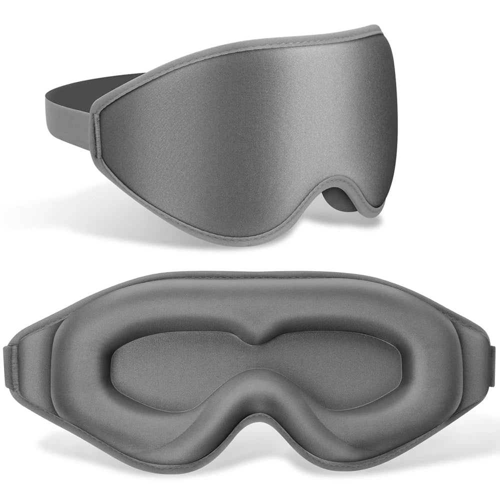100% Light-Blocking Sleep Mask – Soft, Breathable Eye Mask for Travel and Relaxation - MJ-4U
