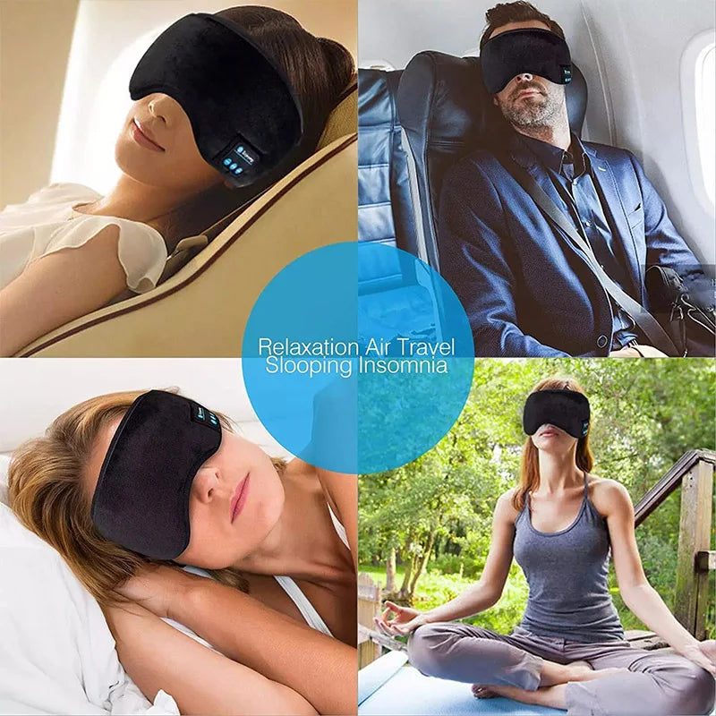Bluetooth Sleeping Headphones Eye Mask – Comfort, Sound, and Relaxation in One - MJ-4U