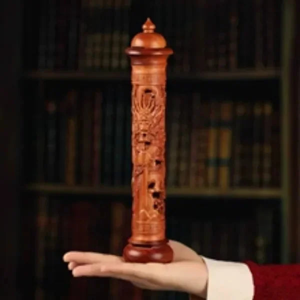 Redwood Solid Wood Incense Burner – 29cm Stick Holder for Home & Living Room Décor