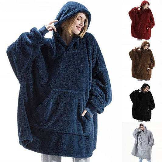 Blanket With Sleeves Oversize Women Hoody Sweatshirts One Size Many Colours - MJ-4U