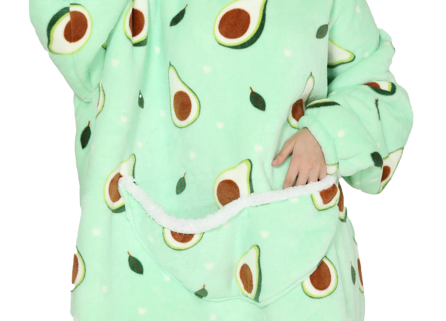 Super Warm Flannel Blanket Hoodie for Men Women Kids - Many Designs