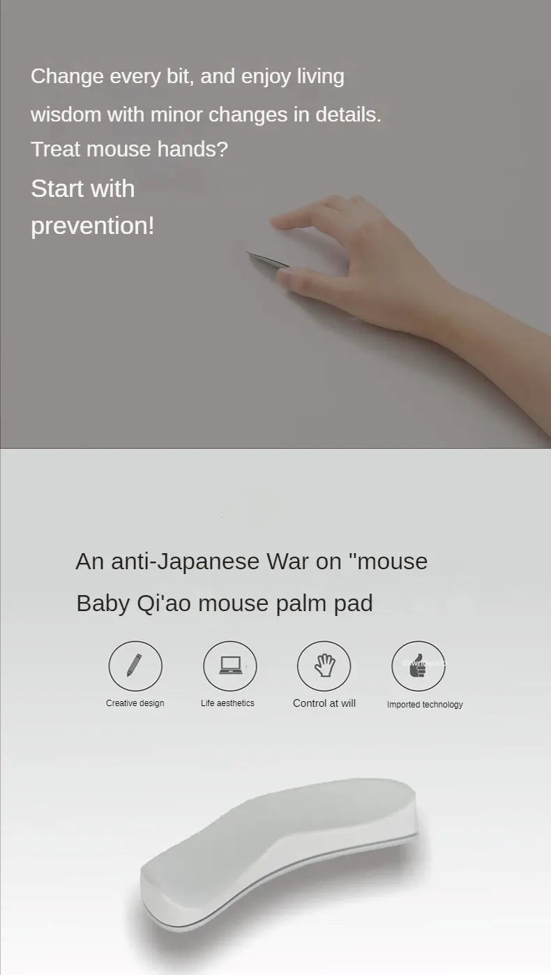 Ergonomic mouse pad with silicone gel - Comfort and support for your wrist for Office Gaming PC - MJ-4U