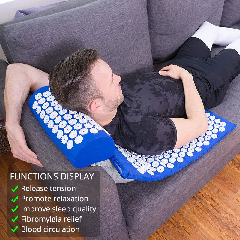 Eco Friendly Acupressure Points Sensi Massage Mat Pillow Set