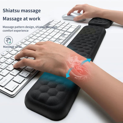 Ergonomic Wrist Support Mouse & Keyboard Pad – Silicone with Massage Texture | For PC, Laptop, Gaming, Office