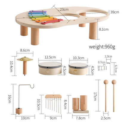 Wooden Rocket Montessori Toys Multifunctional Shape Early Child Education