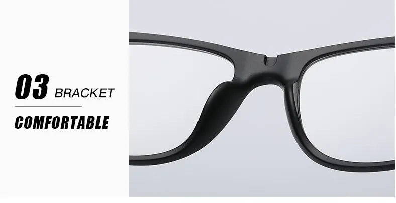 Retro Eyeglasses Fashionable Myopia Optical Clip-On Frames for Computer Use