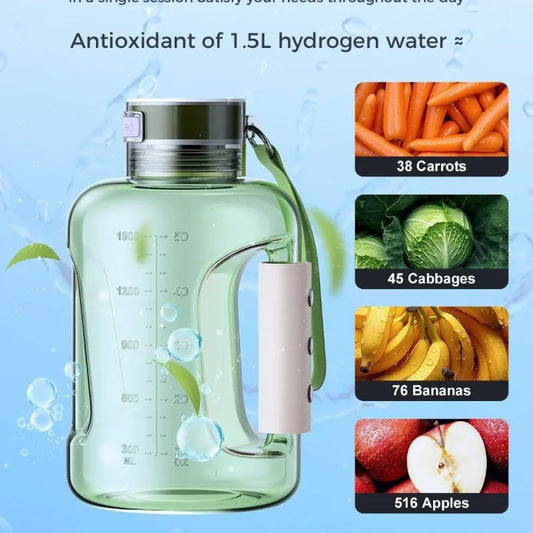 Hydrogen Water Bottle 1.5L – Portable Sports Generator