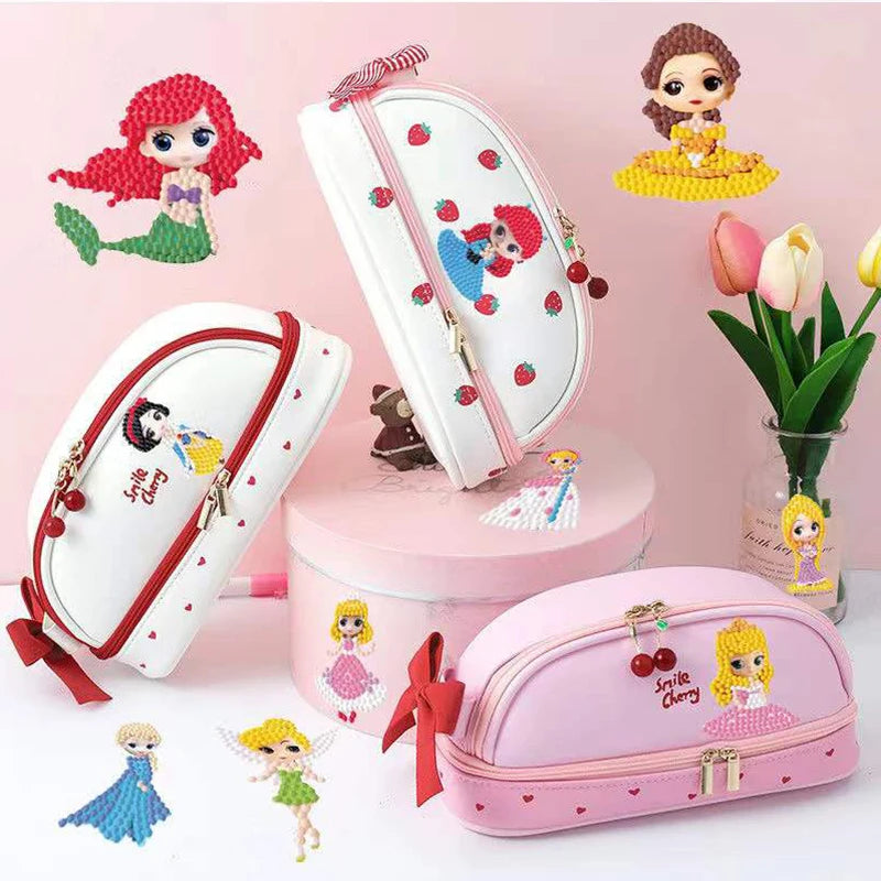 Diamond Painting 5D Stickers Easy For Kids Disney Princess Diamond Art Diamond Mosaic Stickers by Numbers Kits for Children