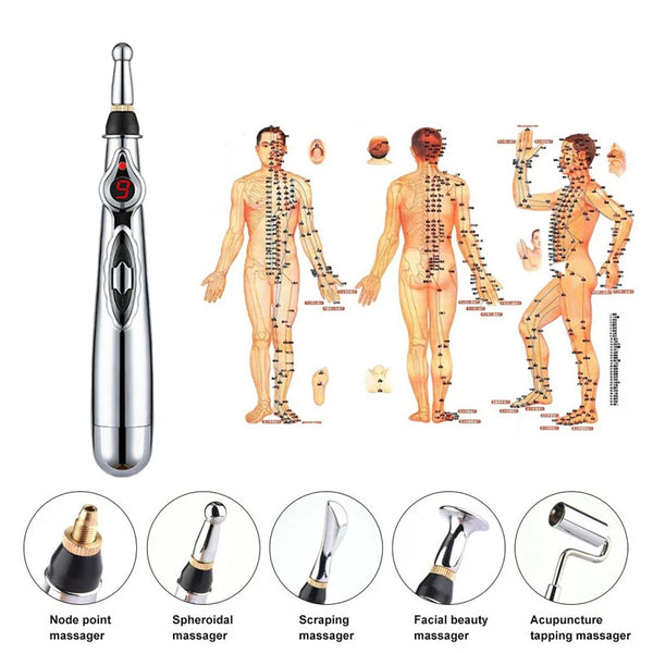 Electronic acupressure pen - Acupoint Massage Pen Multi-Function - MJ-4U