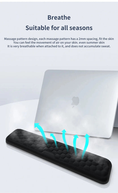 Ergonomic Wrist Support Mouse & Keyboard Pad – Silicone with Massage Texture | For PC, Laptop, Gaming, Office