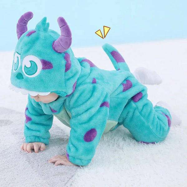 Cozy Baby Romper - Sully, Tiger & Panda Designs for Adorable Halloween Fun - MJ-4U