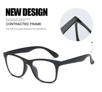 Retro Eyeglasses Fashionable Myopia Optical Clip-On Frames for Computer Use