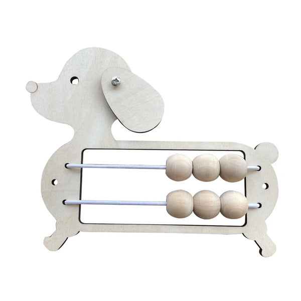 Busy Board Accessories DIY Toy Part Wooden Metal Locks Leather Buckle Montessori - MJ-4U