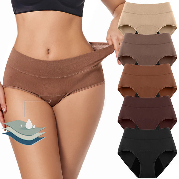 3-Layer Women's Period Panties - Leakproof Menstrual Underwear Size XS - XXL - MJ-4U