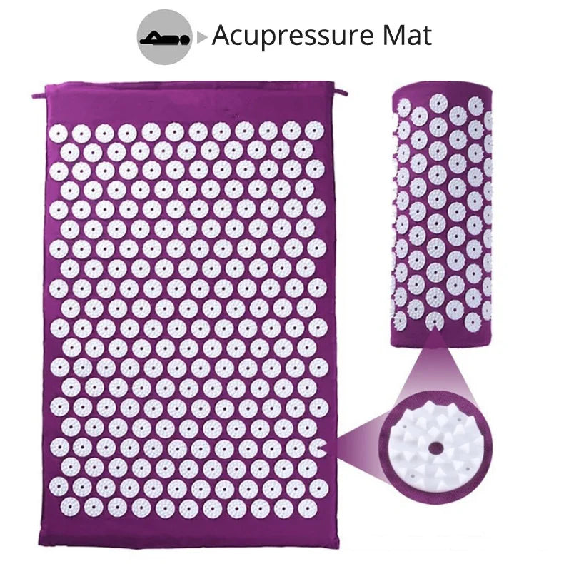 Eco Friendly Acupressure Points Sensi Massage Mat Pillow Set - MJ-4U